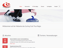 Tablet Screenshot of curling-thun.ch